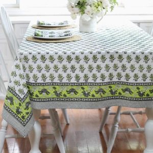 Buti Hand Block Tablecloth - Choose Size