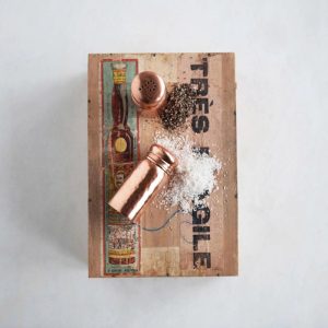 Copper Finished Salt and Pepper Shakers