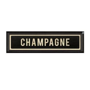 Framed Champagne Signed