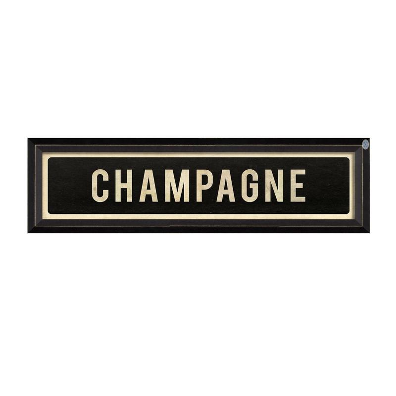 Framed Champagne Signed