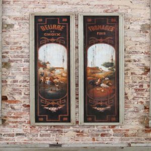 French Butter and Cheese Signs - Set of 2