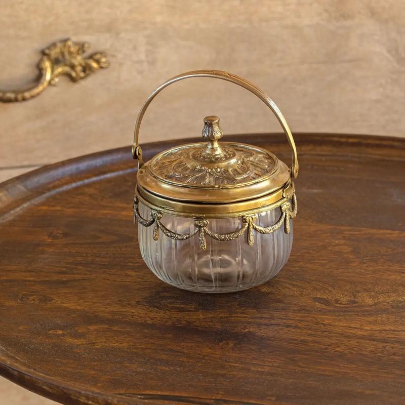 Handled Vintage Style Vanity Jar - More Coming Soon