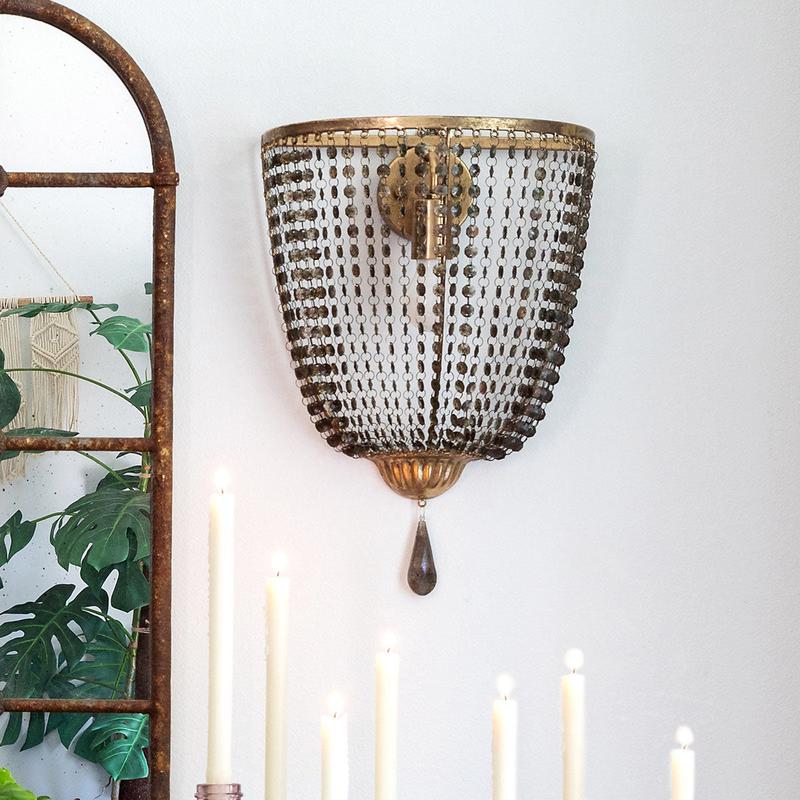 Sarah Beaded Wall Sconce