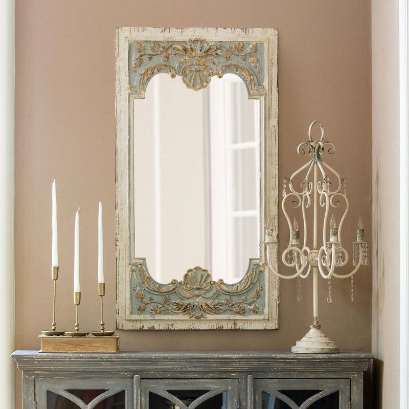 The Josephine Carved Wood Mirror
