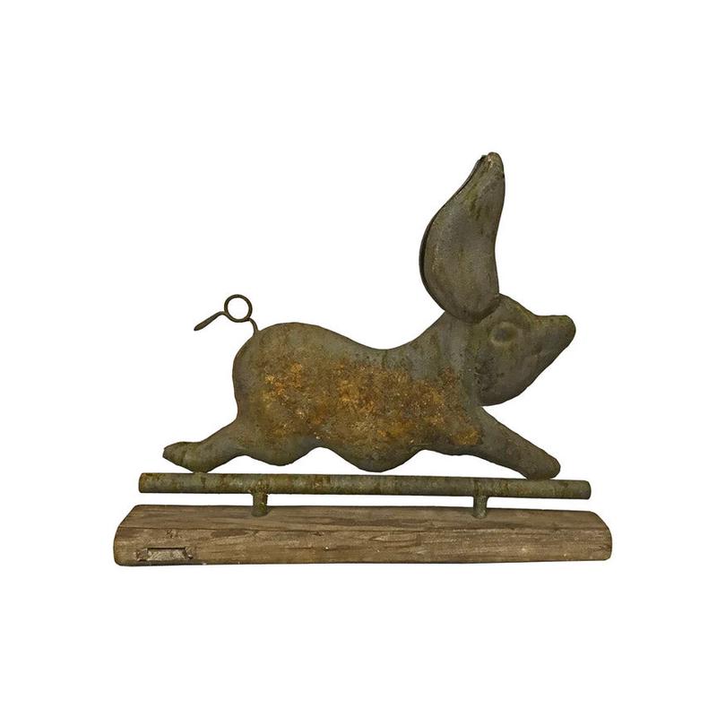 Weathered Pig Weathervane
