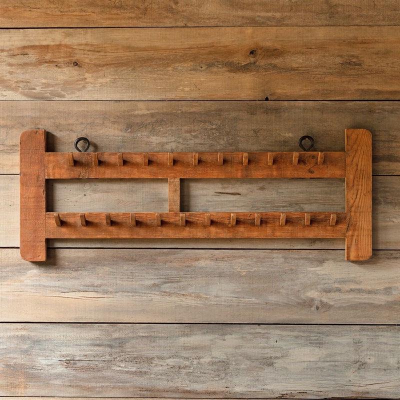 Wooden Double Yoke Hanger Display Rack