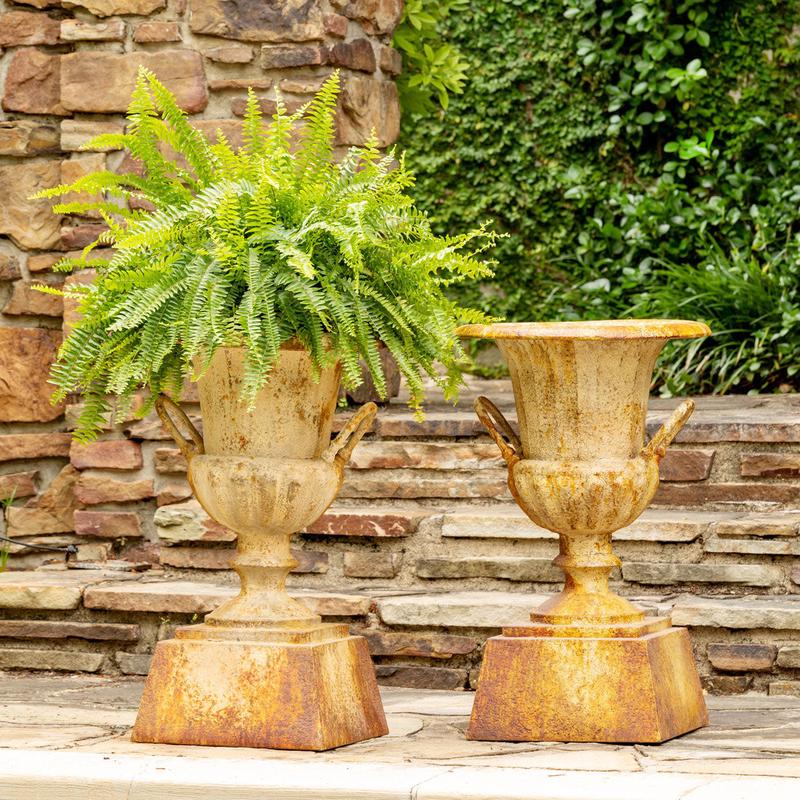 33" Fluted Iron Estate Urn