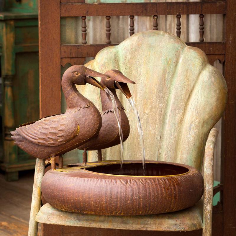 Folk Art Duck Fountain- More coming soon