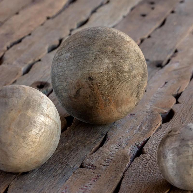 Large Primitive Wood Sphere - More Coming Soon