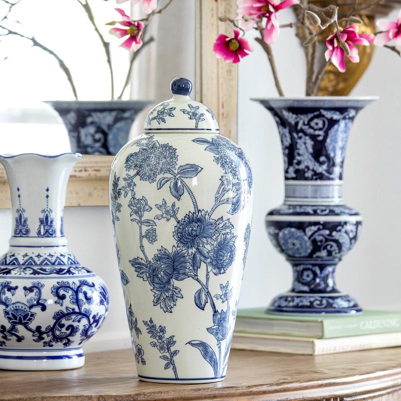 Lidded Blue Yoshino Jar - More Coming Soon