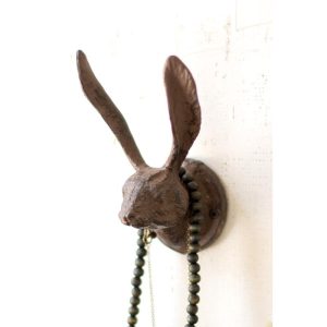 Rabbit Wall Hook - Brown