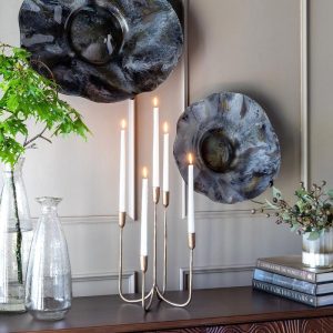 Short Forged Brass Candelabra - More Coming Soon