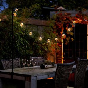 Table Clamps with 10 Solar Lights