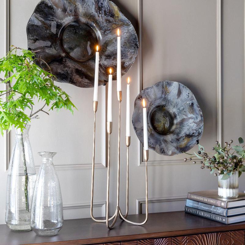 Tall Forged Brass Candelabra - More coming soon