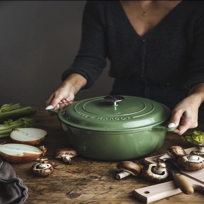 Green Cast Iron Dutch Oven