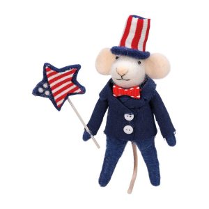 Patriotic Felt Mouse Ornament