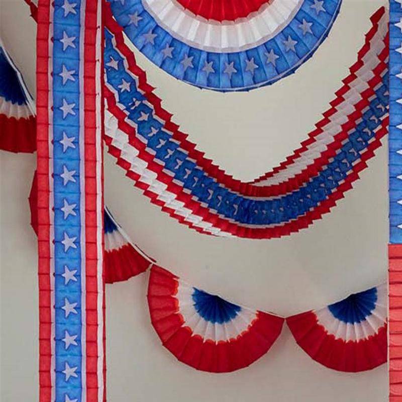 Patriotic Honeycomb Garland