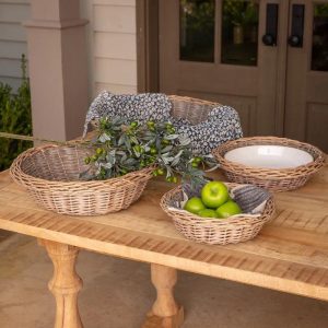 Set of 4 Nested Willow Baskets