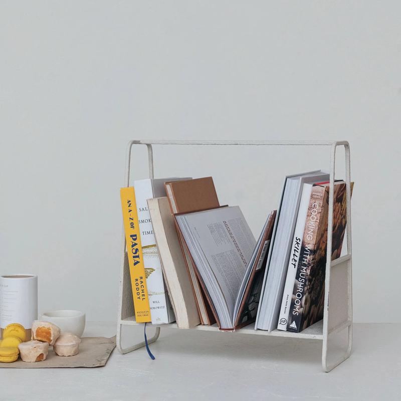 Textured Metal Counter Shelf Rack