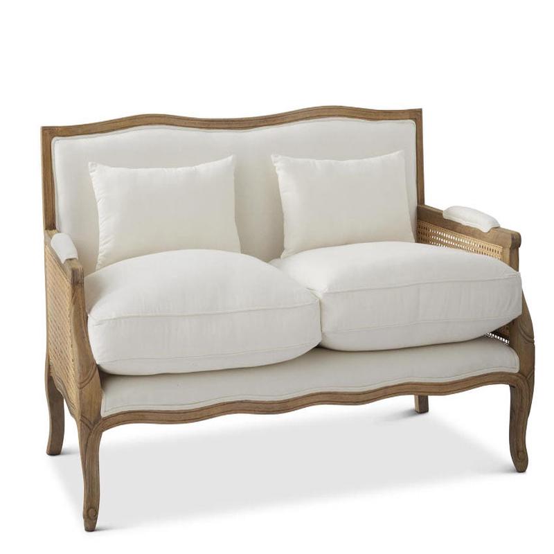 The Susanna Loveseat with Cane Sides