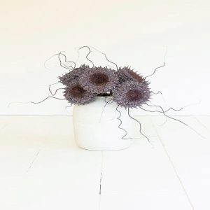 20" Rustic Pod Cluster Flower - Brown