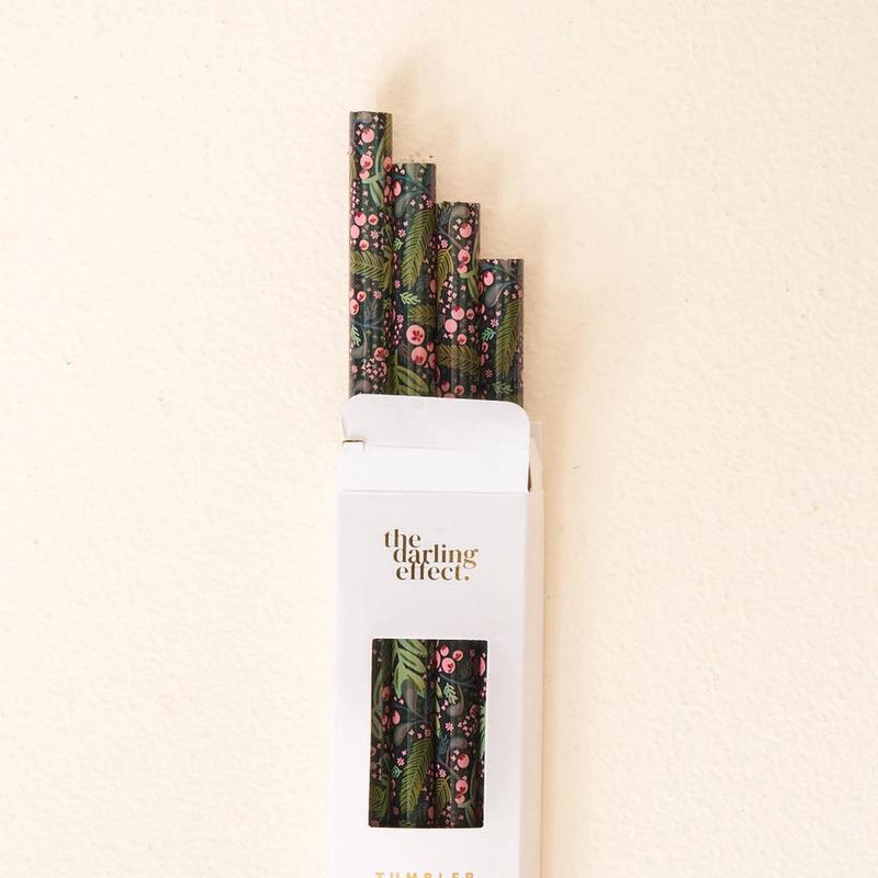 40 oz Tumbler Straw Set - Jolly Sprig Green