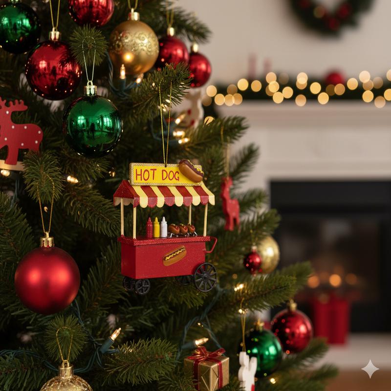 Cody Foster Hotdog Stand Ornament