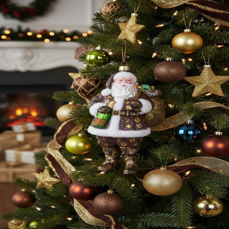 Cody Foster Luxe Santa Ornament