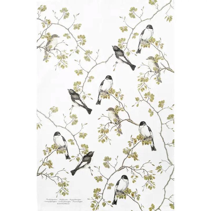 Garden Birds Tea Towel Made in Europe