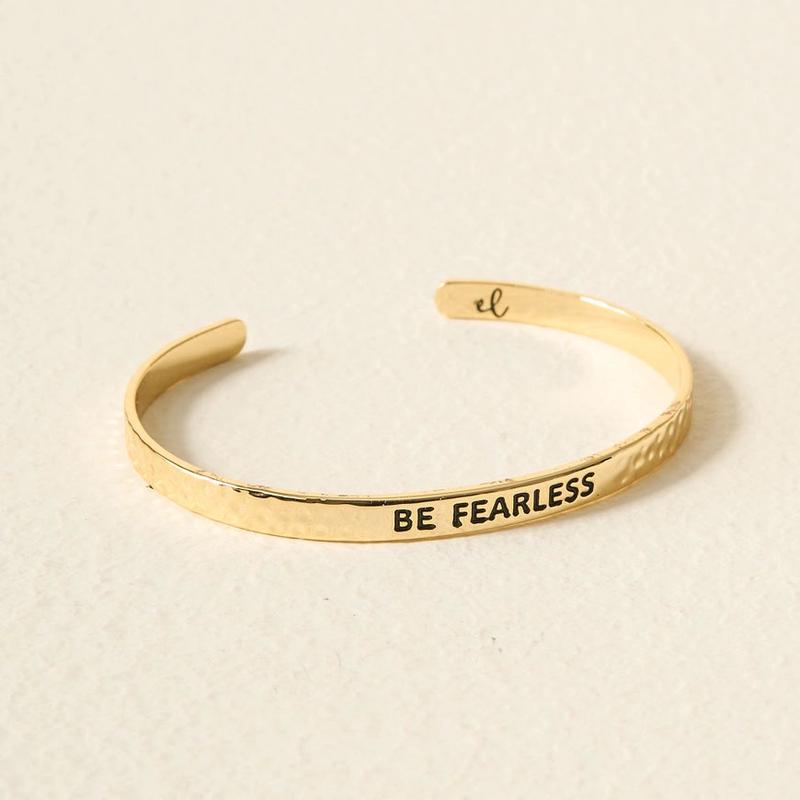 Little Reminder Cuff Bracelet - Be Fearless