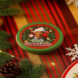 National Lampoon's Christmas Vacation Merry Clarkmas Tin with Christmas Light Shaped Candies