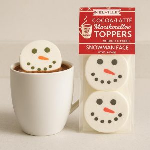 Pack of 4 Melville Snowman Marshmallow Toppers