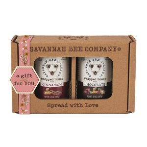Savannah Bee Company Cinnamon and Chocolate 12oz Honey Gift Set