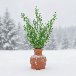 31" Green Mini Berry Stem