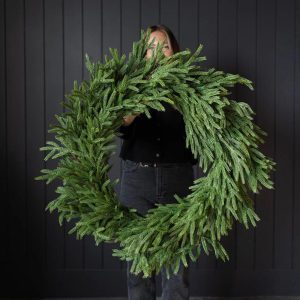 34" Norfolk Full Real Touch Wreath
