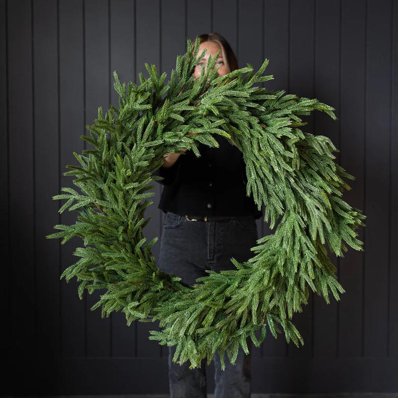34" Norfolk Full Real Touch Wreath