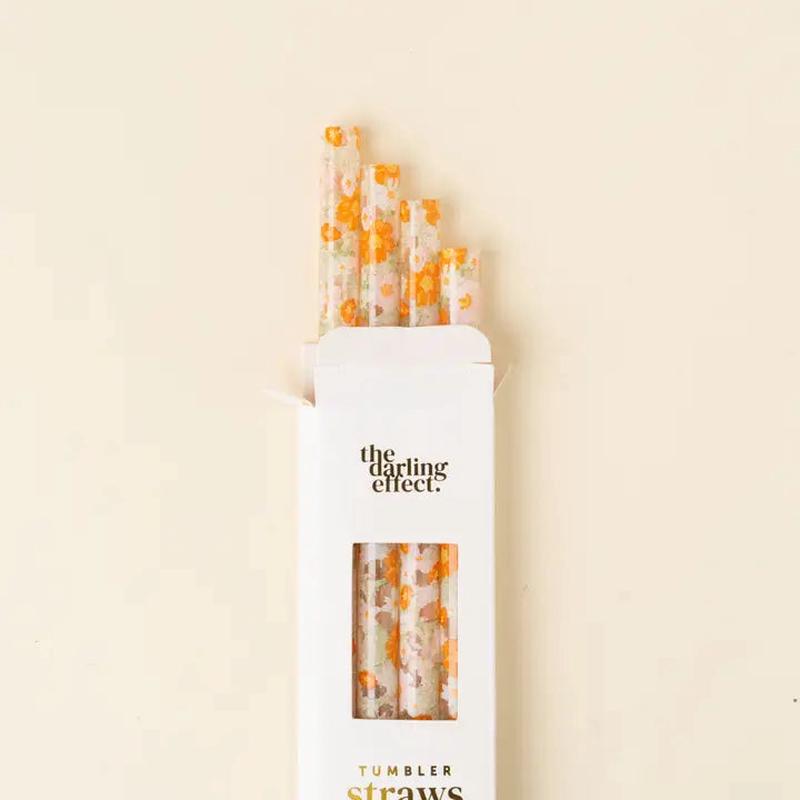 40 oz Tumbler Straw Set - Bouquet Beauty