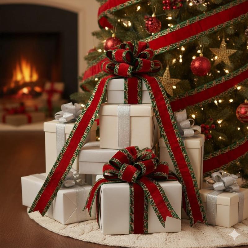 5 Yards Old World Trimmed and Beaded Velvet Ribbon