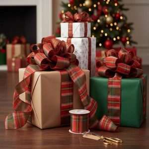 5 Yards Santa's Plaid Ribbon