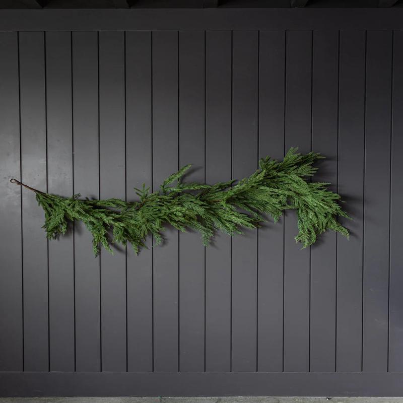 6' Norfolk & Cypress Mix Faux Garland