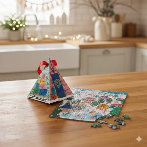 Alpine Cottage 130pc Puzzle Ornament