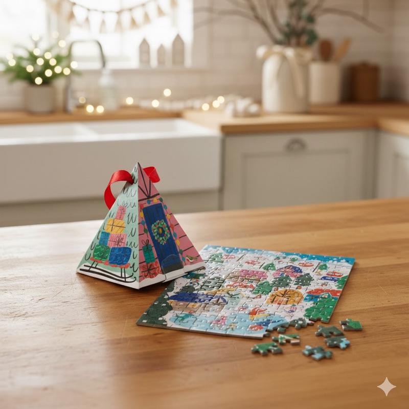 Alpine Cottage 130pc Puzzle Ornament