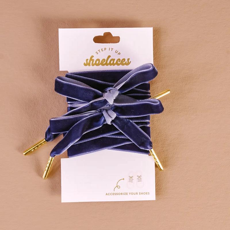 Blue Velvet Shoelaces