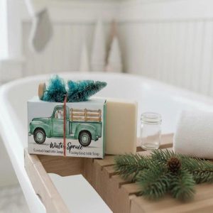 Christmas Goat Milk Sissal Tree Soap Bar - Winter Spruce