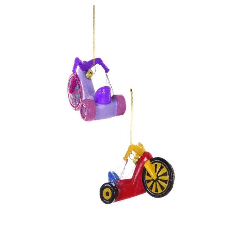 Cody Foster Big Wheel Glass Ornament - Choose Style