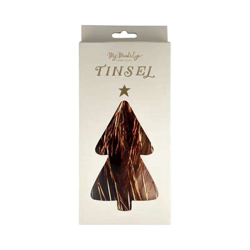 Copper Holiday Tinsel