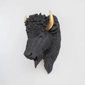 Faux Bison Wall Mount