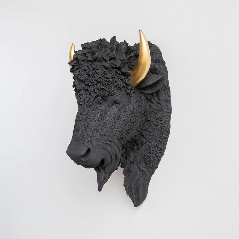 Faux Bison Wall Mount