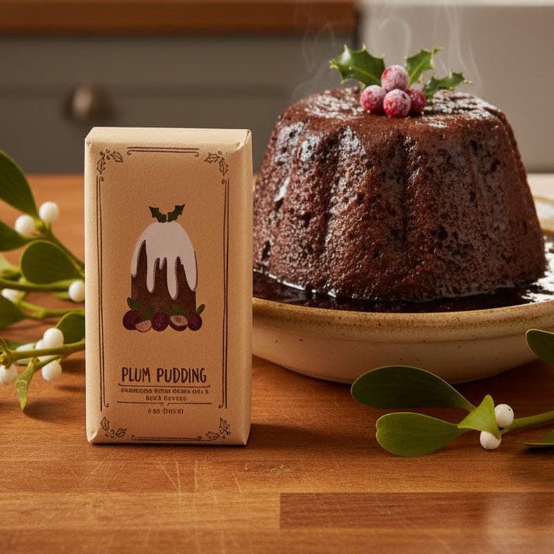 Plum Pudding Soap with Olive Oil and Shea Butter