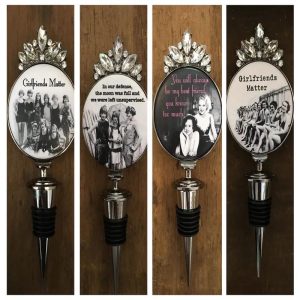 Girlfriends Rhinestone Bottle Stopper Collection - Choose Your Favorite